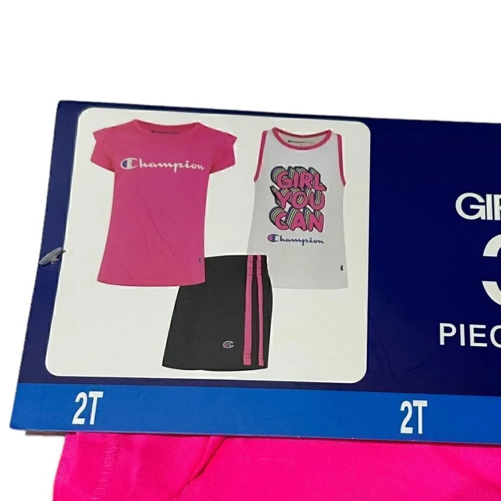 Champion Toddler Girls 3 Piece Active Set Size 2T